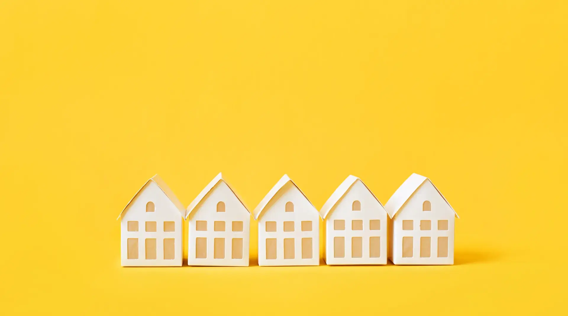 Property Real Estate Concepts With House Model Desk Banking Investmentcolor Background